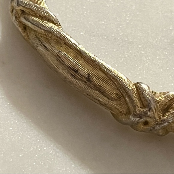 Givenchy Vintage Gold Plated Twisted Bangle - Picture 13 of 16